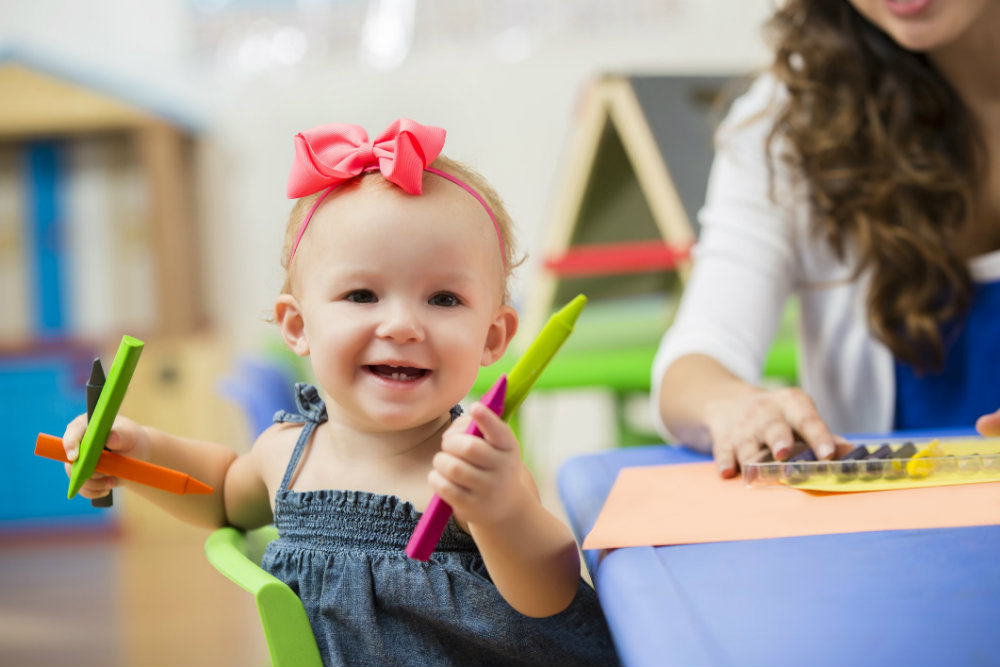 ensinar as cores para o bebê