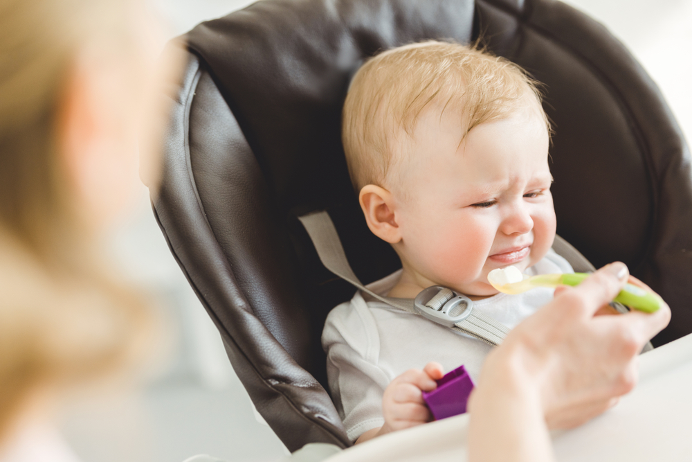 bebê recusa alimentos